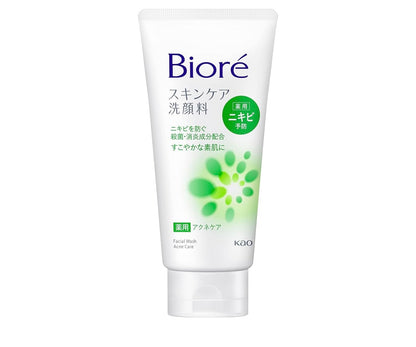 BIORE Facial Cleanser Medicated Acne Care, Aknega qarshi Yuz tozalovchi penka, 130 gr