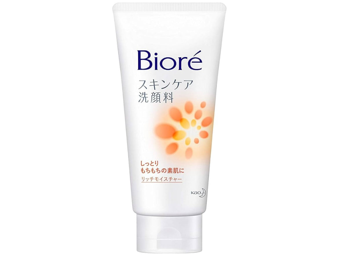 BIORE Facial Cleanser, Rich Moisture, Yuqori Namlik, Yuz tozalovchi penka, 130 gr