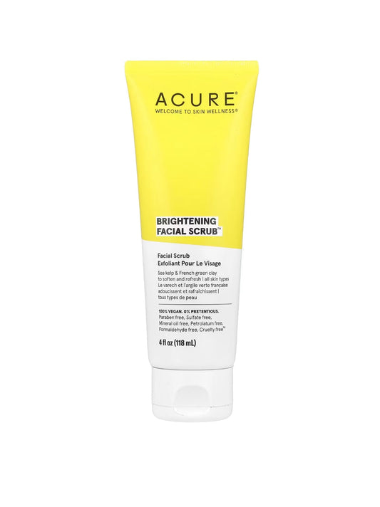 ACURE Brightening Fasial scrub, 118 ml, Yuz uchun skrab, iHerb