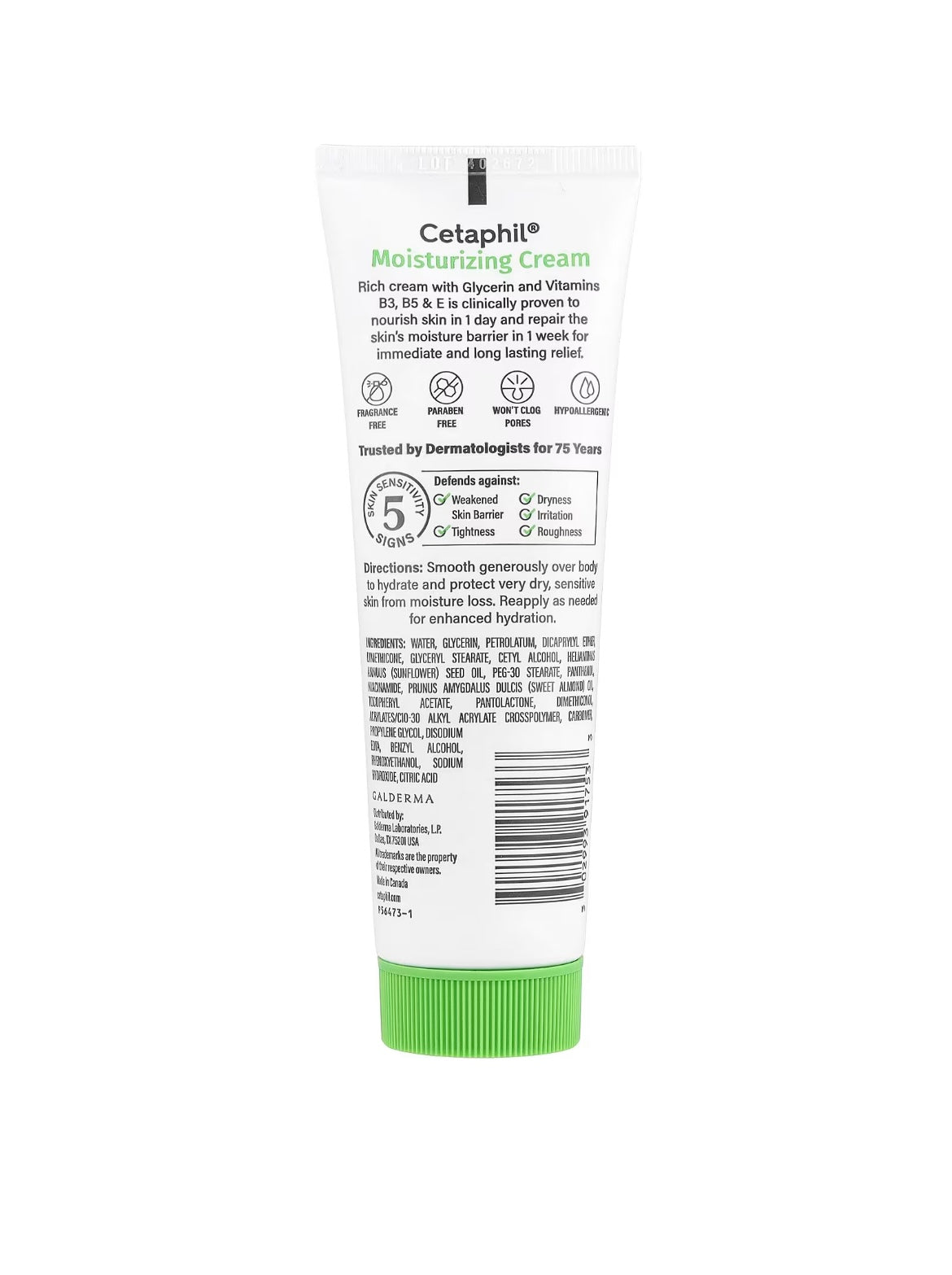 Cetaphil Namlantiruvchi krem, hidsiz, 85 gr