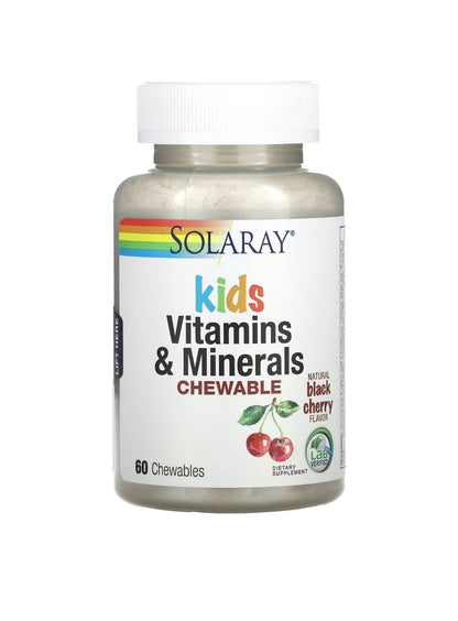 Solaray, Bolalar uchun Vitamin va Minerallar, 60 dona