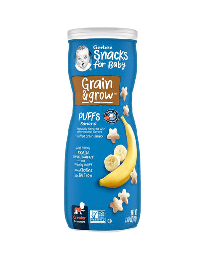 Snacks for baby, 8+ Months, Banana, 8 oylikdan oshgan bolalar uchun tabiiy snaklar, 42 gr