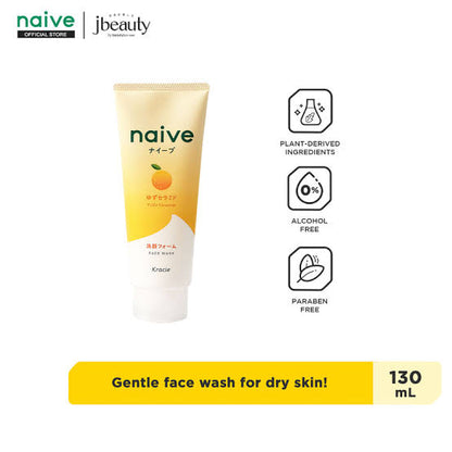 NAIVE Facial cleansing foam, Dirt Removal, Yuzu Ceramid, Yuz yuvish vositasi, 130 gr