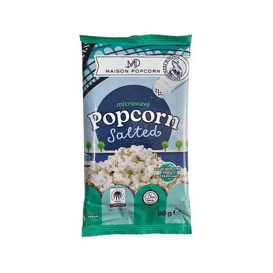 Maison Popcorn Salted, Mikrovalnovkada popkorn, 3 daqiqada, 80 gr