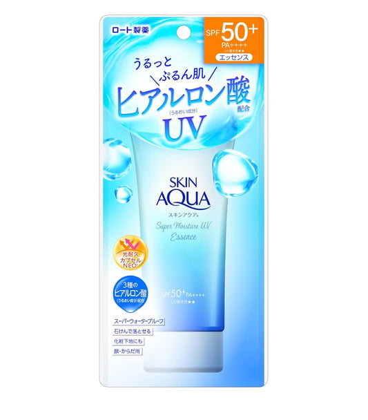 80 gr, SKIN AQUA Super Moisture Essence, Sunscreen, Quyoshdan himoyalovchi krem, SPF50+/PA++++