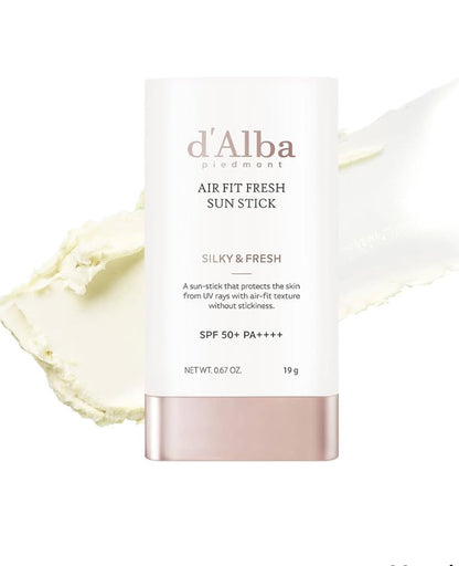 19 gr, d'Alba Air Fit Fresh Sun Stick, UV nurlardan maksimal himoya, SPF50+/PA++++