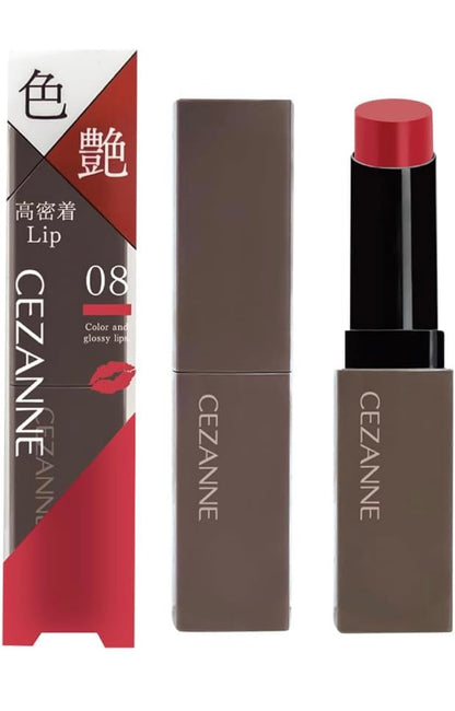 Cezanne Lip Color Shield  Raqam 08  Rangi Cherry Red Qizil gilos❤️