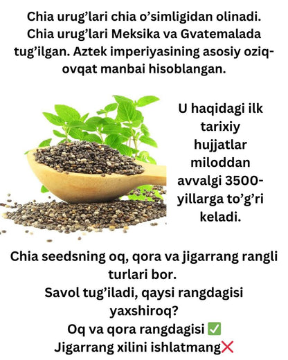 Chia urug'lari